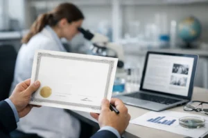 Certificado de publicação científica válido